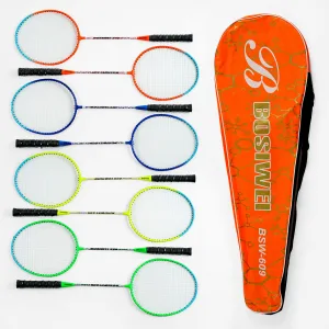 Badminton Bosiwei, 4 colors, 2 rackets in case