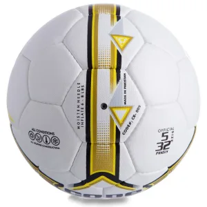 М'яч футбольний CORE SHINY FIGHTER №5 PU - білий-жовтий