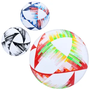 М'яч футбольний термоклеєний №5 чорний/білий