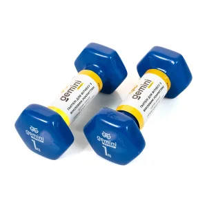 Гантелі Sport для фітнесу з вініловим покриттям 2 шт по 1.0 кг GSD-1.0BL