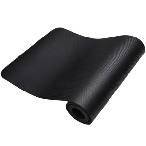 Килимок для йоги та фітнесу Power System PS-4017 NBR Fitness Yoga Mat Plus Чорний 180 х61 х1