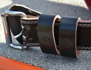 Пояс для важкої атлетики Power System PS-3030 Elite Edition шкіряний Black - M