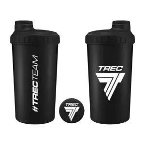 Шейкер #TrecTeam 700 мл чорний