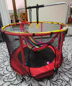 Батут дитячий 6в1 140 см MS 4291-R