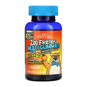 Zoo Friends Multi Gummies Plus Extra C - 60 жуйок
