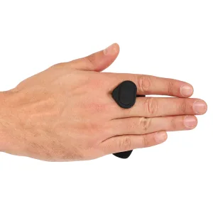 Накладки на долоні грипси Gym Grips силіконові, 2 шт, чорні - 9х5х3,5 см