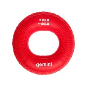 Еспандер кистьовий кільце силікон навантаження 31 кг-36 кг червоний