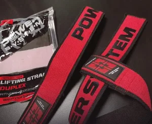 Лямки для тяги Power System PS-3401 Lifting Straps Duplex чорний/червоний