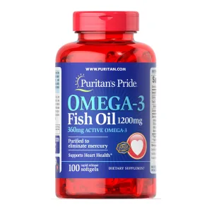 Omega-3 Fish Oil 1200 мг (360 мг Active Omega-3) - 100 софтгель