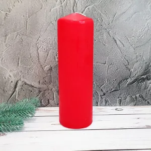 Свічка столова циліндр Bispol sw60/150 030 червонй