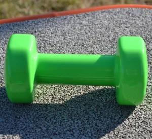 Гантелі вінілові PowerPlay 4125 Achilles 2*3 кг. зелені (пара - 2шт.)