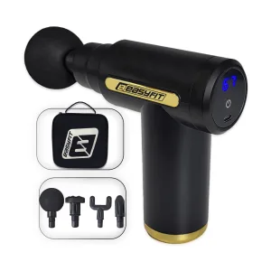 Перкусійний масажер для тіла EasyFit Pulse Mini 4 насадки, 6 режимів