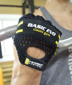 Рукавички для фітнесу Power System PS-2100 Basic EVO Black/Yellow Line - S