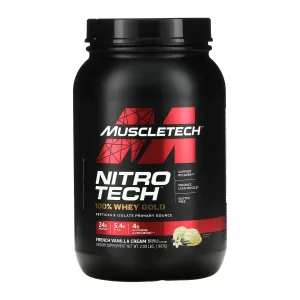 Nitro Tech 100% Whey Gold - 908 г французька ваніль крем