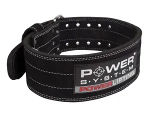 Пояс для пауерліфтингу Power System PS-3800 PowerLifting шкіряний Black XL