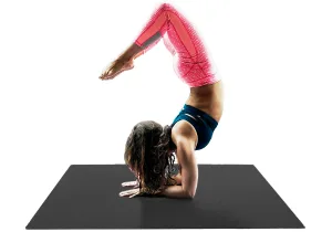 Татамі мат EasyFit 8 шт (30х30х1 см) хвіст ластівки чорний