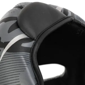 Шолом боксерський з повним захистом чорно-сірий ZHT-2 - L