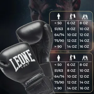 Боксерські рукавиці Leone GN111 THE GREATEST Black 10 унцій (бинти 4 м. в комплекті)