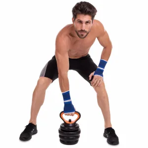 Набір трансформер гантелі гиря штанга упори 6в1 FED 30 кг чорний