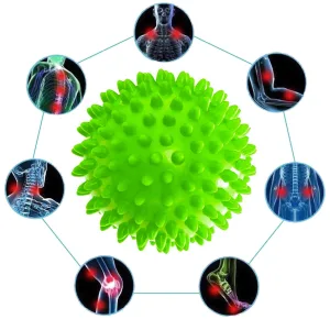 Масажний м'ячик EasyFit PVC 7,5 см м'який (надувний) зелений