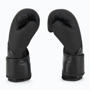 Боксерські рукавички Everlast ELITE 2 BOXING GLOVES чорно-золоті 16 унцій (оригінал) P00003273
