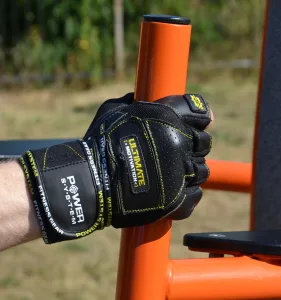 Рукавички для фітнесу Power System PS-2810 Ultimate Motivation Black/Yellow Line - XL