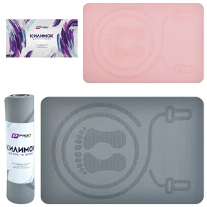 Килимок для фітнесу та йоги Profi Sport TPE 8 мм рожевий