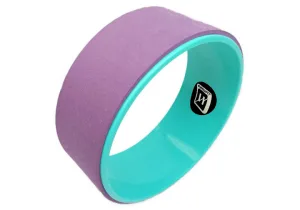 Колесо для йоги EasyFit TPE 33 см фіолетово-м'ятне