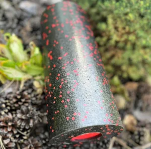 Масажний ролик (роллер) гладкий PowerPlay PP-4348 2 in 1 EPP Foam Roller чорно/червоний 33×14 см