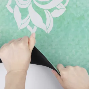 Килимок для йоги каучуковий замшевий Sport 183 см 68 см 4 мм бірюзовий