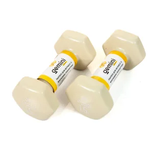 Гантелі Sport для фітнесу з вініловим покриттям 2 шт по 1,5 кг GSD-1.5MILK