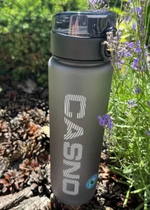 Пляшка для води CASNO 1050 мл KXN-1184 сіра