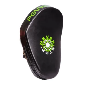 Лапи боксерські PowerPlay 3051 чорно зелені PU [пара]