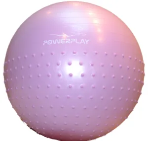 Fitness Ball (Gymball) PowerPlay 4003 Ø75 cm semi-massage purple + pump