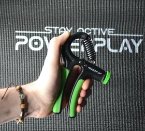 Еспандер кистьовий PowerPlay PP-4323 з регульованим навантаженням 10-40 кг. Strength Grip Чорно-зелений