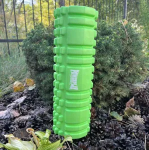 Масажний ролик (роллер) PowerPlay 4342 Massage Roller зелений 30x10 см