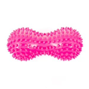 Масажер для спини «Арахіс» подвійний їжак PVC 16 х6, 5 см Рожевий