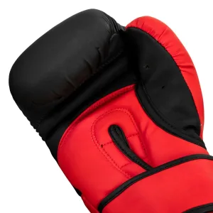 Боксерські рукавиці TITLE Boxing Guts and Glory Black/Red M 12 унцій (бинти 4м. в комплекті)