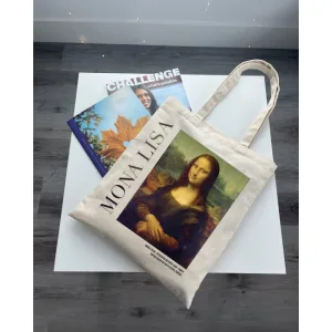 Екошопер BookOpt BK4112 леонардо да вінчі . монна ліза бежевий