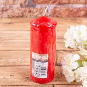 Свічка столова циліндр Bispol sw60/150 030 червонй