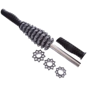 Масажер-палка роликова квітка Сірий