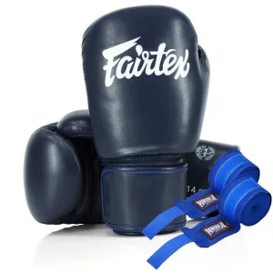 Боксерські рукавиці Fairtex BGV27 Blue 12 унцій (бинти в комплекті)