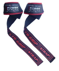 Лямки для тяги Power System PS-3430 XTR Grip Straps чорний/червоний