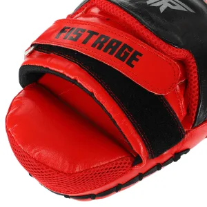 Лапа вигнута для боксу та єдиноборств FISTRAGE FURIOUS 2 шт червоний-чорний