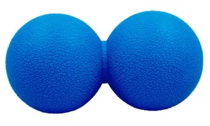 Масажний м'ячик EasyFit TPR подвійний 12 х6 см синій