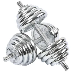 Гантелі розбірні хромовані 2 шт по 15 кг