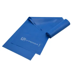 Стрічка-еспандер для фітнесу та реабілітації U-POWEX Fitness band 0,4мм. (6,8 кг) Blue