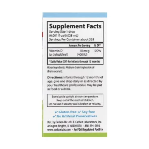 Super Daily D3 for Baby 400 IU - 365 веган краплі 10,3 мл