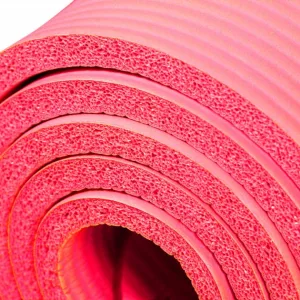Килимок для туризму та фітнесу 183 см 61 см 10 мм червоний