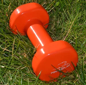 Гантелі вінілові PowerPlay 4125 Achilles 2*1 кг. помаранчеві (пара - 2шт.)